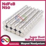 MAGNET NEODYMIUM NDFEB BULAT PERMANEN 3X3MM