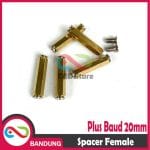 SPACER PCB METAL LOGAM 20x3MM FEMALE COOPER SPACER KUNINGAN HEXAGON PLUS BAUD - Image 5