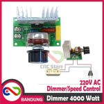 SCR 220V 220VAC THYRISTOR 4000W DIMMER SPEED REGULATOR CONTROLLER MOTOR LAMPU MODULE - Image 5