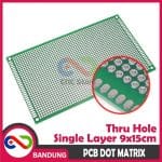PCB DOT MATRIX THRU HOLE SINGLE LAYER 9X15CM 9*15CM - Image 2