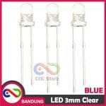 10PCS LED 3MM F3 SUPER BRIGHT BLUE BIRU CLEAR - Image 4