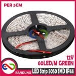 LAMPU LED STRIP LIGHT MATA BESAR 5050 SMD IP44 OUTDOOR 5 CM HIJAU - Image 2