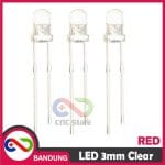 10PCS LED 3MM F3 SUPER BRIGHT RED MERAH CLEAR - Image 4