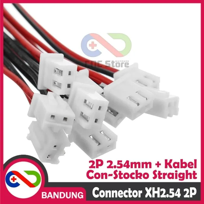 XH2.54 2P 20CM CABLE JST CONNECTOR 2 PIN HEADER SOCKET XH PAIR KONEKTOR - Gambar 5