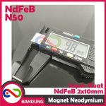 MAGNET NEODYMIUM NDFEB BULAT PERMANEN 2X10MM - Image 3