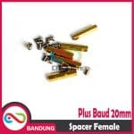 SPACER PCB METAL LOGAM 20x3MM FEMALE COOPER SPACER KUNINGAN HEXAGON PLUS BAUD - Image 2