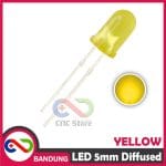 10PCS LED 5MM SUPER BRIGHT YELLOW KUNING DIFFUSED - Image 2