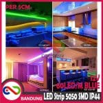 LAMPU LED STRIP LIGHT MATA BESAR 5050 SMD IP44 OUTDOOR 5 CM BIRU - Image 3