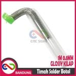 TIMAH SOLDER BOTOL 1M 0.8MM GLOSSY KILAP