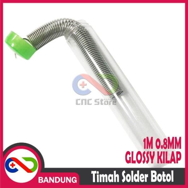 TIMAH SOLDER BOTOL 1M 0.8MM GLOSSY KILAP