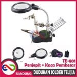 PENJEPIT PCB PLUS KACA PEMBESAR & DUDUKAN SOLDER TELIJIA TE-801 ORIGINAL