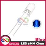 10PCS LED F5 5MM SUPER BRIGHT BLUE BIRU CLEAR - Image 4