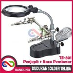 PENJEPIT PCB PLUS KACA PEMBESAR & DUDUKAN SOLDER TELIJIA TE-801 ORIGINAL - Image 3