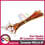 XH2.54 3P 20CM CABLE JST CONNECTOR 3 PIN HEADER SOCKET XH PAIR KONEKTOR - Image 3