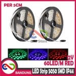 LAMPU LED STRIP LIGHT MATA BESAR 5050 SMD IP44 OUTDOOR 5 CM MERAH - Image 4