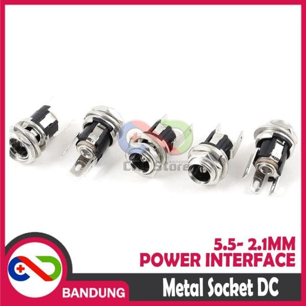 DC-021 METAL SOCKET DC POWER INTERFACE 5.5- 2.1MM DC-0005