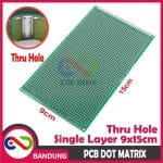PCB DOT MATRIX THRU HOLE SINGLE LAYER 9X15CM 9*15CM