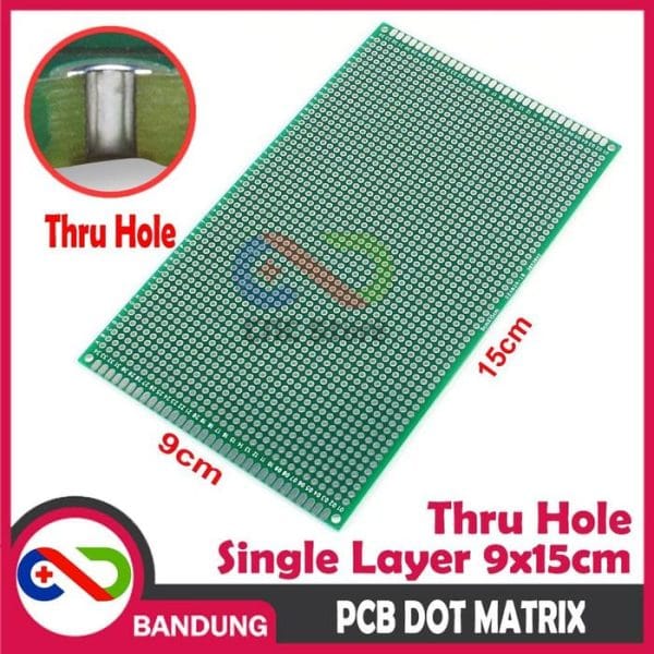 PCB DOT MATRIX THRU HOLE SINGLE LAYER 9X15CM 9*15CM