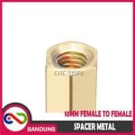 SPACER PCB METAL LOGAM 10x3MM FEMALE COOPER SPACER KUNINGAN HEXAGON PLUS BAUD - Image 4