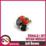 JACK BANANA FEMALE 1 SET BLACK RED SEPASANG HITAM MERAH - Image 3