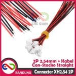 XH2.54 2P 20CM CABLE JST CONNECTOR 2 PIN HEADER SOCKET XH PAIR KONEKTOR - Image 3