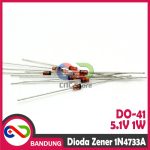DIODA ZENER 1N4733A 1W VOLTAGE REGULATOR TUBE 5.1V DO-41 - Image 2