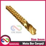 MATA BOR GERGAJI 3MM TITANIUM DRILL 2 FUNGSI PLUS ADAPTOR - Image 5