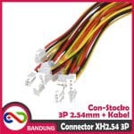 XH2.54 3P 20CM CABLE JST CONNECTOR 3 PIN HEADER SOCKET XH PAIR KONEKTOR - Image 2