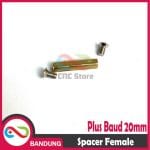 SPACER PCB METAL LOGAM 20x3MM FEMALE COOPER SPACER KUNINGAN HEXAGON PLUS BAUD - Image 3