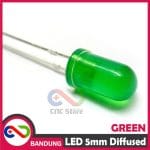 10PCS LED 5MM SUPER BRIGHT GREEN HIJAU DIFFUSED - Image 3