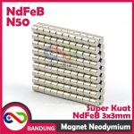 MAGNET NEODYMIUM NDFEB BULAT PERMANEN 3X3MM - Image 2