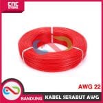 KABEL SERABUT AWG 22 AWG22 HIGH QUALITY MERAH PERMETER - Image 3