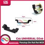 PENUTUP Din Rail Rel MCB END STOP Dudukan MCB Rel Panel Kontaktor C45 UNIVERSAL DZ40 - Image 2