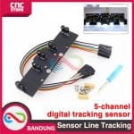 5-CHANNEL DIGITAL SENSOR TRACKING , 5-CHANNEL GRAYSCALE LINE TRACKING MODULE