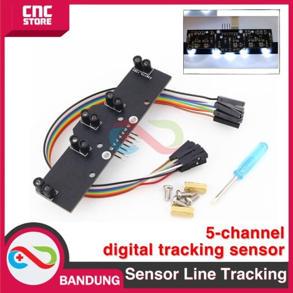 5-CHANNEL DIGITAL SENSOR TRACKING , 5-CHANNEL GRAYSCALE LINE TRACKING MODULE