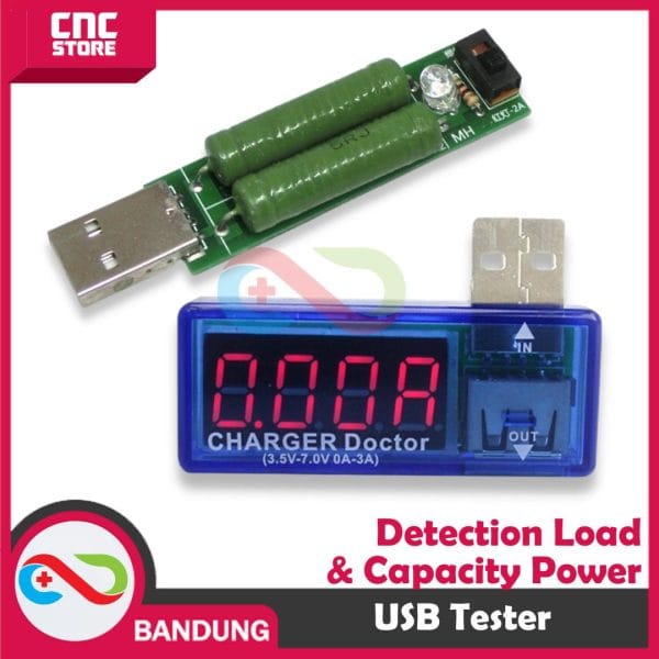PAKET BUNDLING USB TESTER DETECTION LOAD & CAPACITY POWER