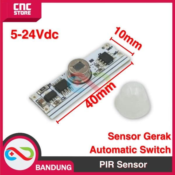 AUTOMATIC SWITCH OTOMATIS LED SENSOR GERAK PIR 5 24V PIR DELAY 20S