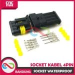 SOKET KONEKTOR KABEL ANTI AIR SOCKET WATERPROOF 4PIN - Image 2