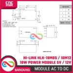 Hi-Link HLK-10M05 / HLK-10M12 – Modul AC to DC Isolated 10W 5V 2A / 12V 0.83A untuk IoT & Power Supply - Gambar 2