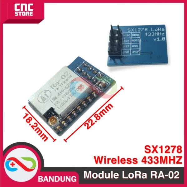 Modul Lora Ra-02 Ra02 SX1278 Wireless 433MHz SPI