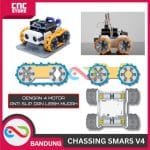 SMARS ROBOT V4 SMARS 4WD STEAM SMART ROBOT ARDUINO ROBOT EDUKASI MODULAR -BODY ONLY - Image 2