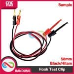 HOOK CLIP TEST 58MM KLIP PENJEPIT CONNECTOR KAIL PENGAIT IC BLACK