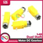 MOTOR DC GEARBOX 1/48 DUAL SHAFT FOR SMART CHASSIS 4WD 2WD - Gambar 5