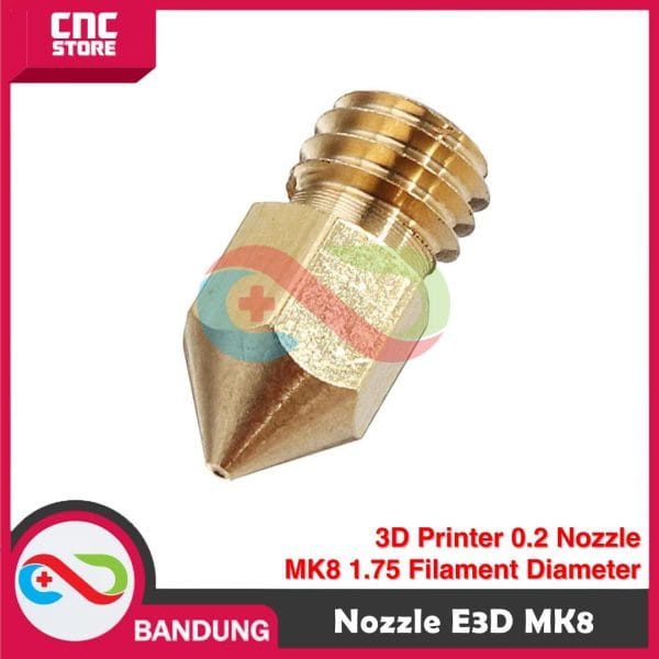 3D PRINTER MK8 1.75 MM BRASS NOZZLE DIAMETER 0.2MM