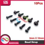 10PCS BAUT BAUD SEKRUP SKRUP 3MM X 10MM 3X10