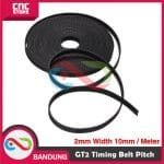 GT2 TIMING BELT PITCH 2MM WIDTH 10MM PER METER