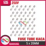 FUSE SEKRING KACA 5x20MM 250V GLASS FUSE TUBE -10A - Image 5