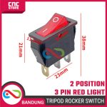 Rocker Switch Tripod 3 Pin 16A 250V – Saklar Arus Besar High Current - Image 2