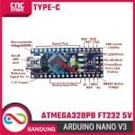 Arduino Nano V3 FT232 5V Type-C - Cocok untuk Project Mikrokontroler - Image 4