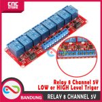 MODULE RELAY 8 CHANNEL 5V WITH OPTO-ISOLATED HIGH OR LOW LEVEL TRIGER - Image 2